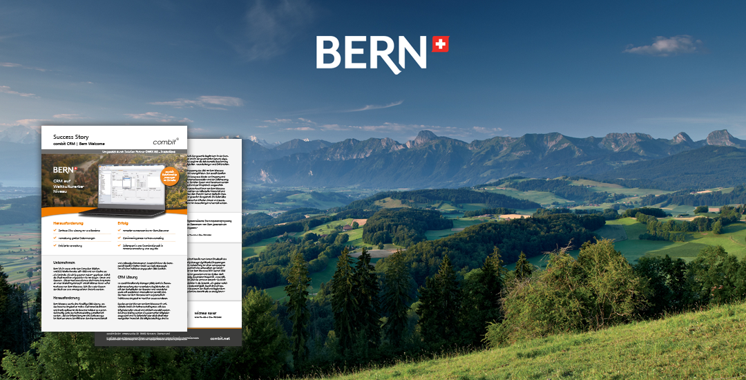 Bern Welcome nutzt Marketing Tool von combit