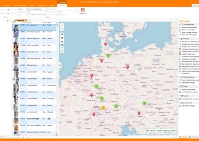 CRM10 Landkarte Pins