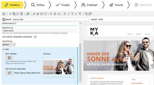 eMailing mit Inxmail-Editor erstellen