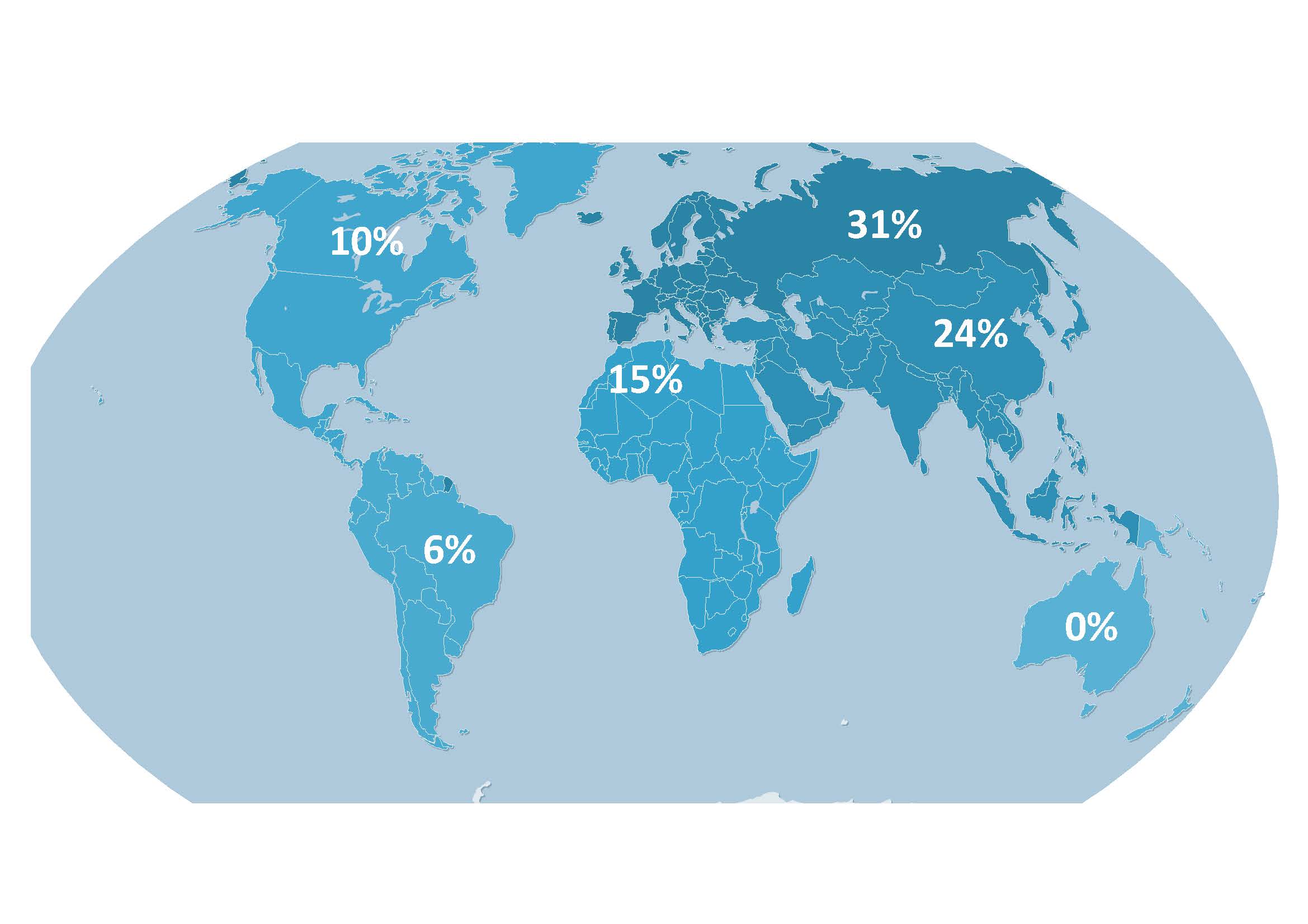 Kontakte – Interactive geographical distribution