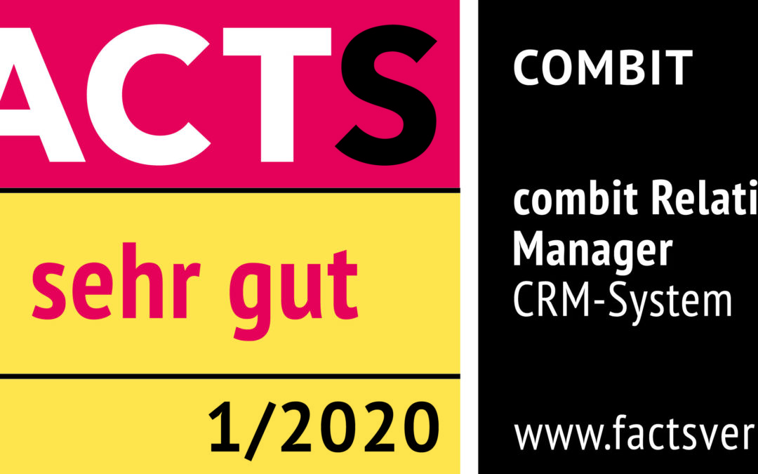 FACTS Magazin bewertet combit CRM mit SEHR GUT