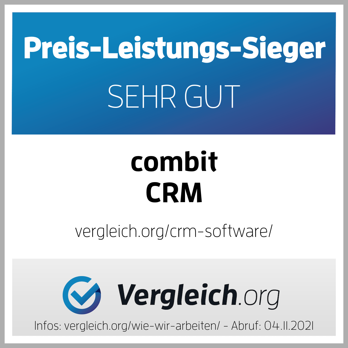 Siegel-combit CRM-11-20