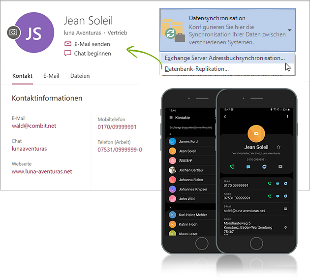 Synchronisation Outlook CRM