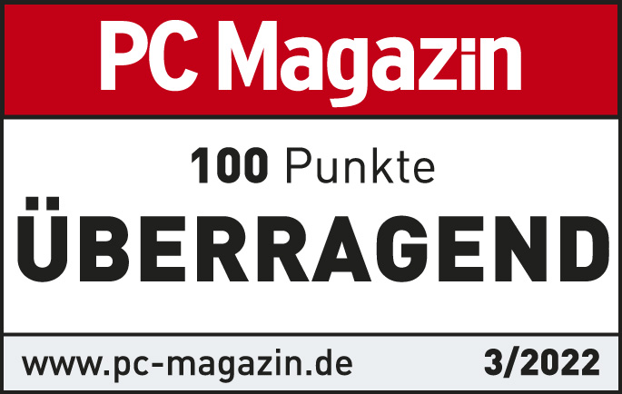 PC Magazin 100 Punkte - Überragend