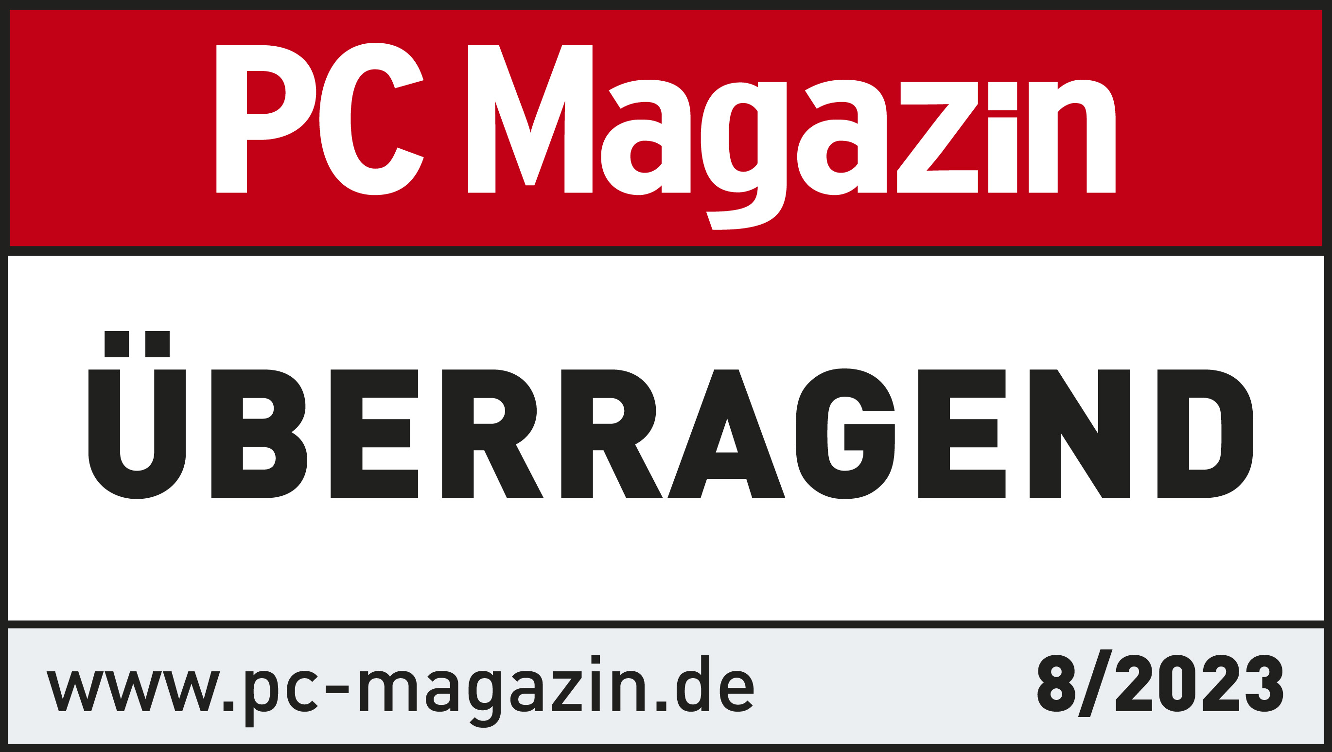 Siegel PC Magazin sehr gut